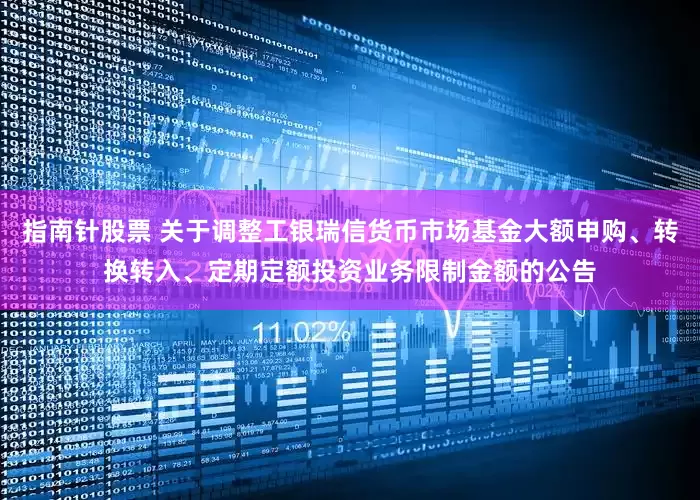 指南针股票 关于调整工银瑞信货币市场基金大额申购、转换转入、定期定额投资业务限制金额的公告
