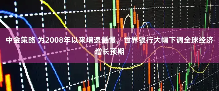 中金策略 为2008年以来增速最慢，世界银行大幅下调全球经济增长预期